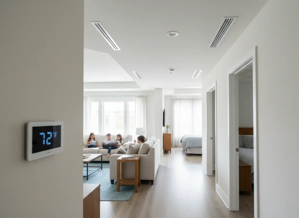 Houston home with evenly distributed cooling from properly sized AC system
