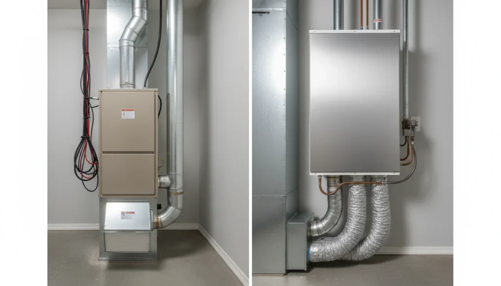 Comparing heating system types that affect installation costs in Houston homes