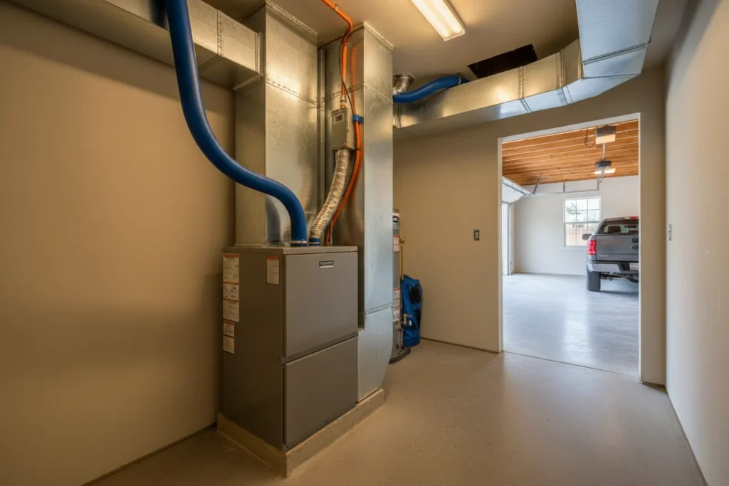 New high-efficiency heating system installed in a Houston home
