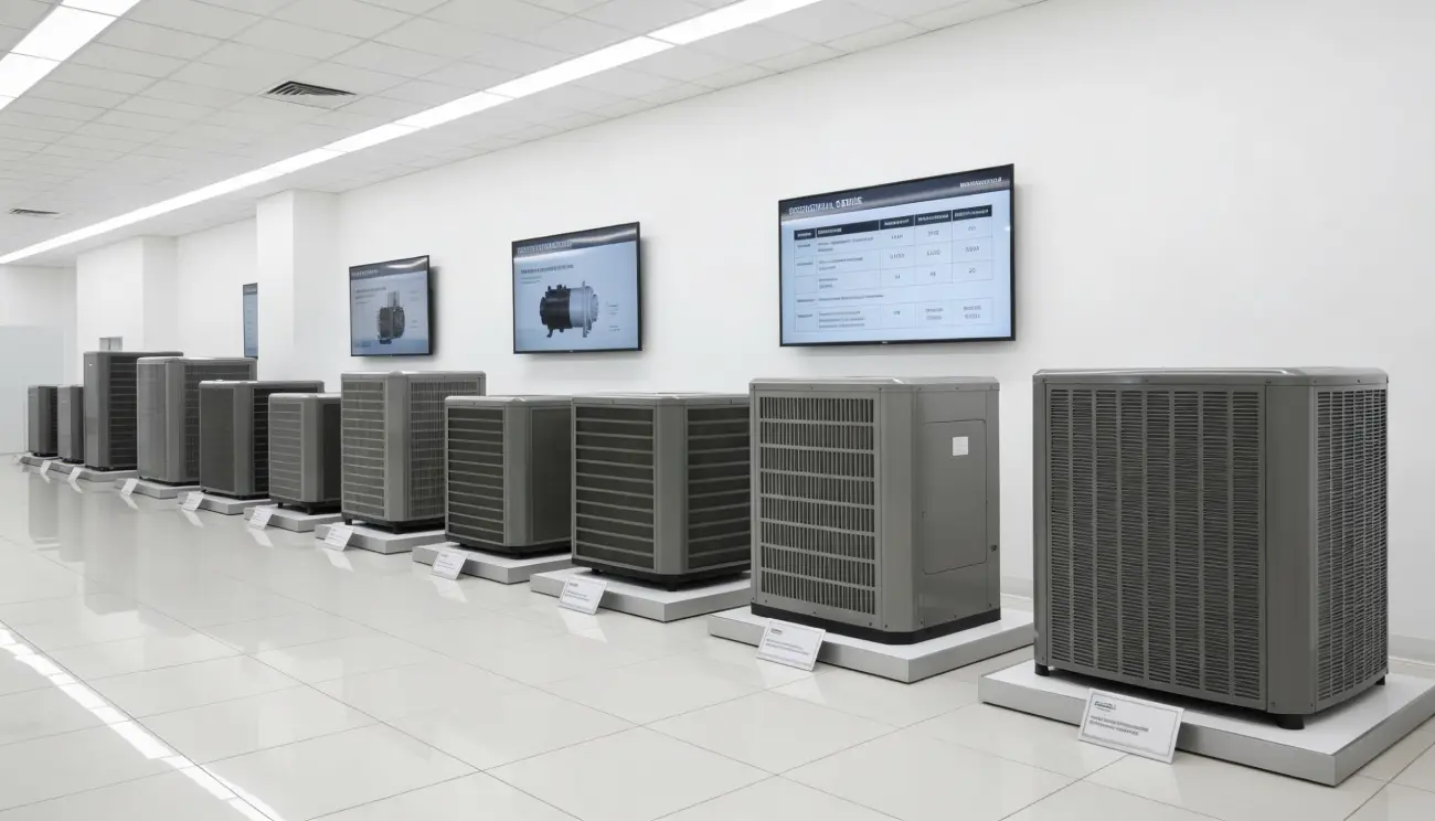 Modern residential AC units representing top brand options for Houston home installations