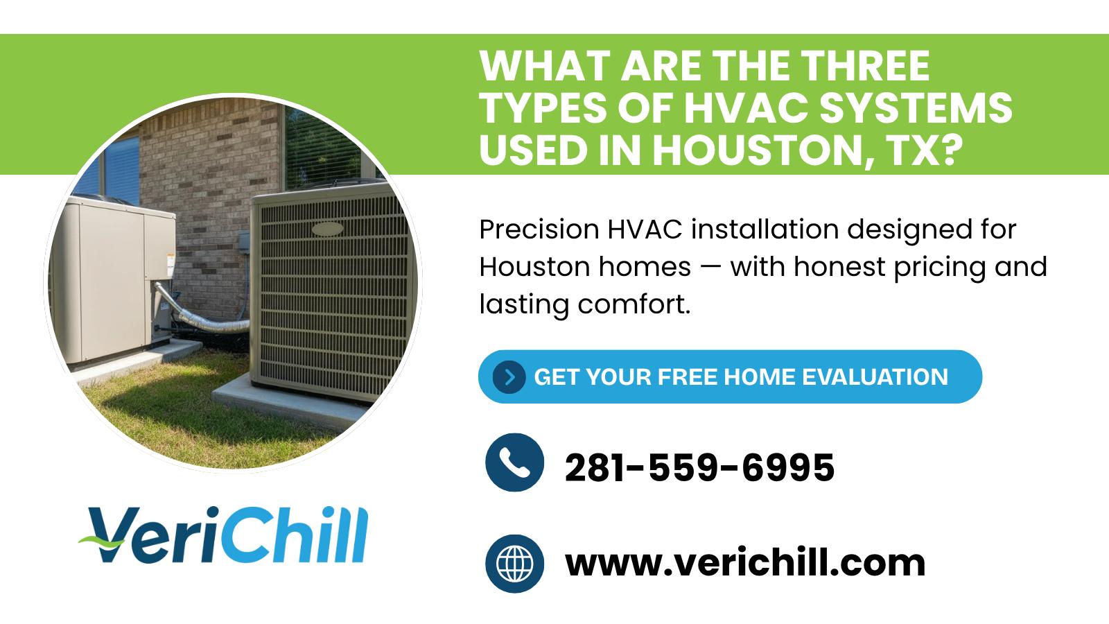 What Are the Three Types of HVAC Systems Used in Houston, TX